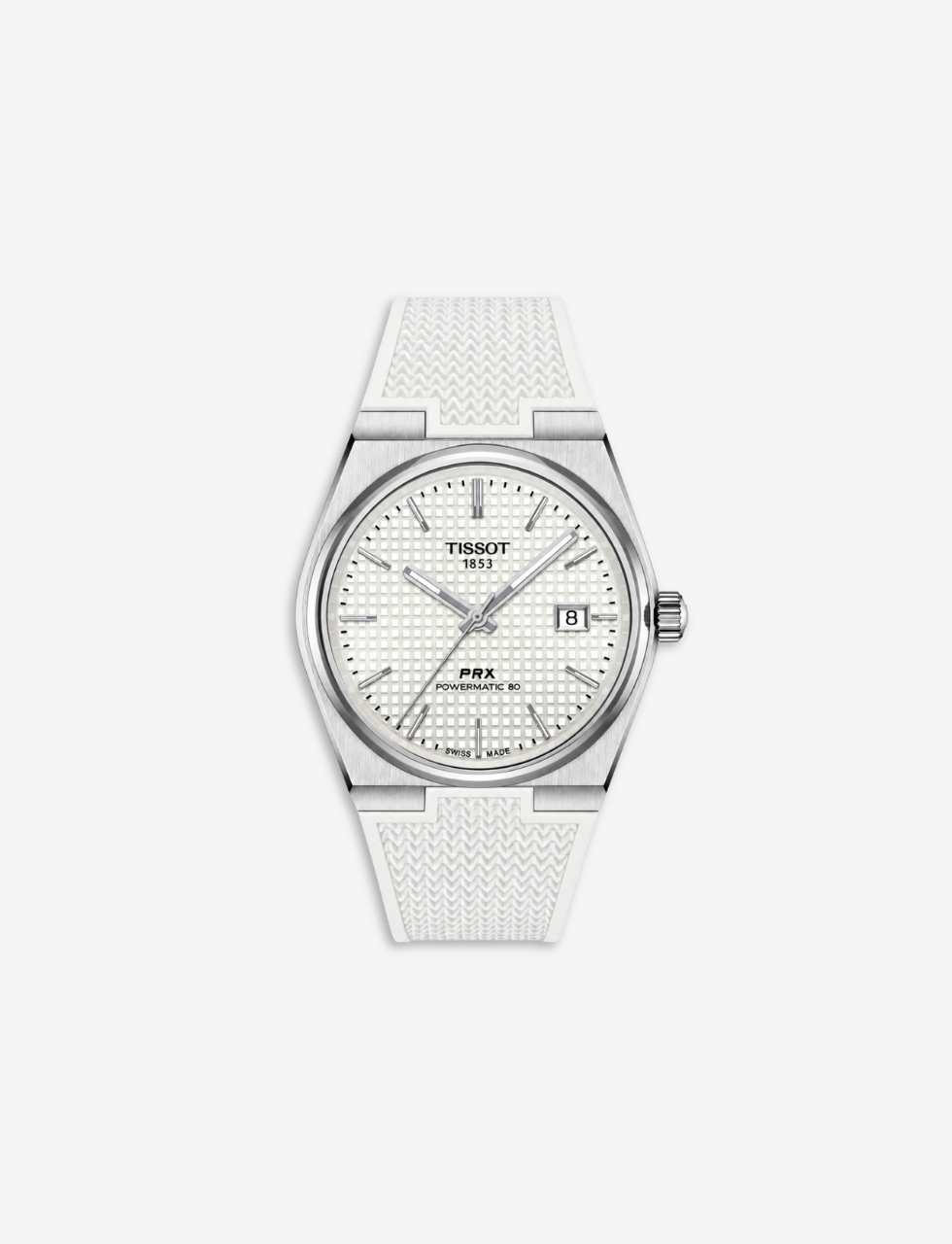 Rubber CTS Strap for Tissot PRX - White